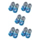 thumbnail image 1 of Advancent 1 par de zapatillas de agua de nailon para niños y niñas, zapatos de natación para interiores y exteriores, botas de pesca para M, Typ 1 5piezas, 1 of 6