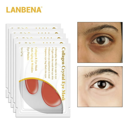 1 Pair Anti-Aging Collagen Eye Mask Skin Tightening Removing Eye Bag & Swelling & Dark Circle NET (Best Product For Tightening Skin Around Eyes)