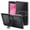 Black, variant on Sanwo Matte Shockproof Case for Tab A 8.0 (2019) T290 / T295, Lightweight Protective Cover with Dual-Stand Kickstand, Raised Edge Screen Camera Guard, Clear