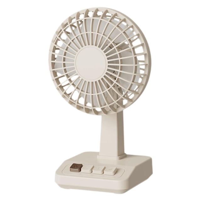 Ventilador de escritorio USB, creativo, ligero, para refrigeración de verano, ajustable, ideal para acampar. Color albaricoque