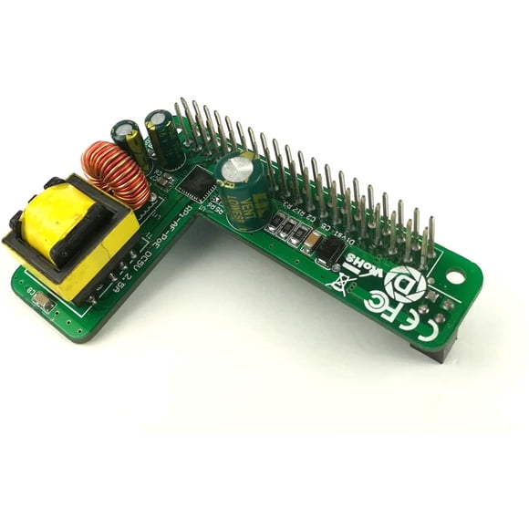 DSLRKIT Framboise Pi 3B + 3B Plus Puissance sur Ethernet PoE Chapeau IEEE802.3af DC 5V 2.5A avec Isolation de 1,5 Kv