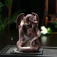 thumbnail image 5 of Holzlrgus Handmade Ceramic Flying Dragon Incense Burner with Backflow Incense Cone Holder for Waterfall Incense, Home Decoration, Figurine, Meditation Ornament, and Gift, 5 of 7