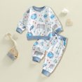 thumbnail image 2 of GCETTIC Little Boys Pajamas Toddler Pajamas Girls Boys Pajamas for Kids Snug Fit Long Short Sleeves Pjs Set White,3-4 Years, 2 of 6