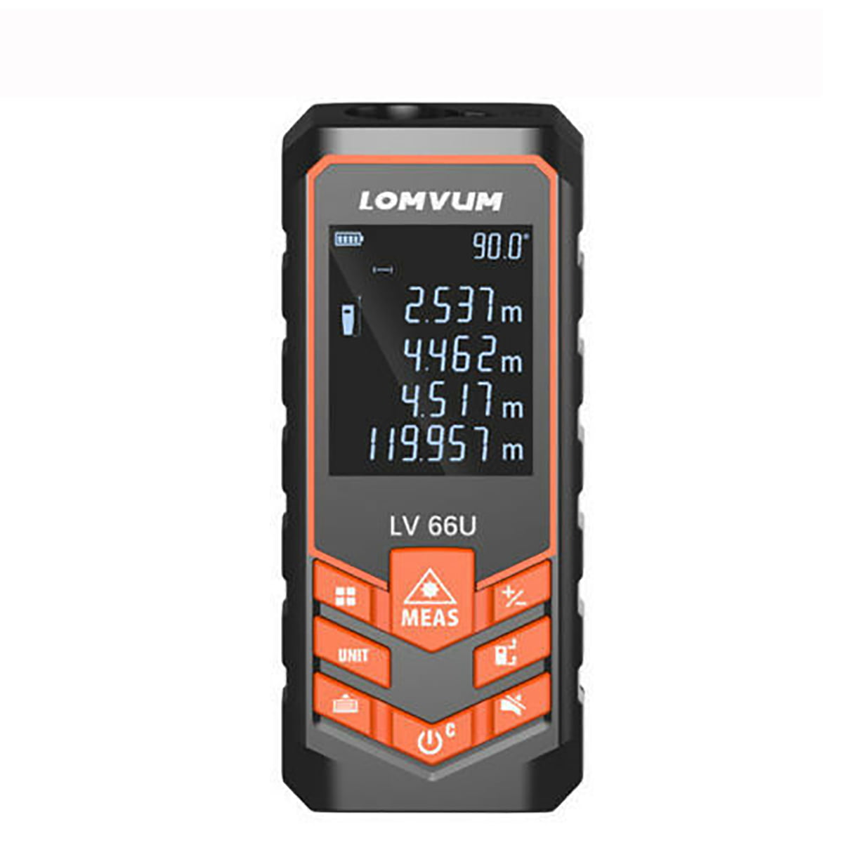 LOMVUM 120M Electronic Tape Measure Ultrasonic Laser Distance Meter Measurement 