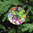 thumbnail image 4 of My Singing Monsters Circular Ceramic Pendants Christmas Tree Decorations Hanging Ornaments Xmas Round Ornaments 2 Pcs, 4 of 8