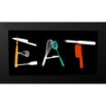 thumbnail image 2 of Villa, Mlli 14x9 Black Modern Framed Museum Art Print Titled - Eat, 2 of 5