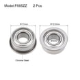 thumbnail image 2 of Uxcell F685ZZ Flange Ball Bearing, 5x11x5mm/ 0.2"x0.43"x0.2" Shielded Chrome Bearings 2pcs, 2 of 3