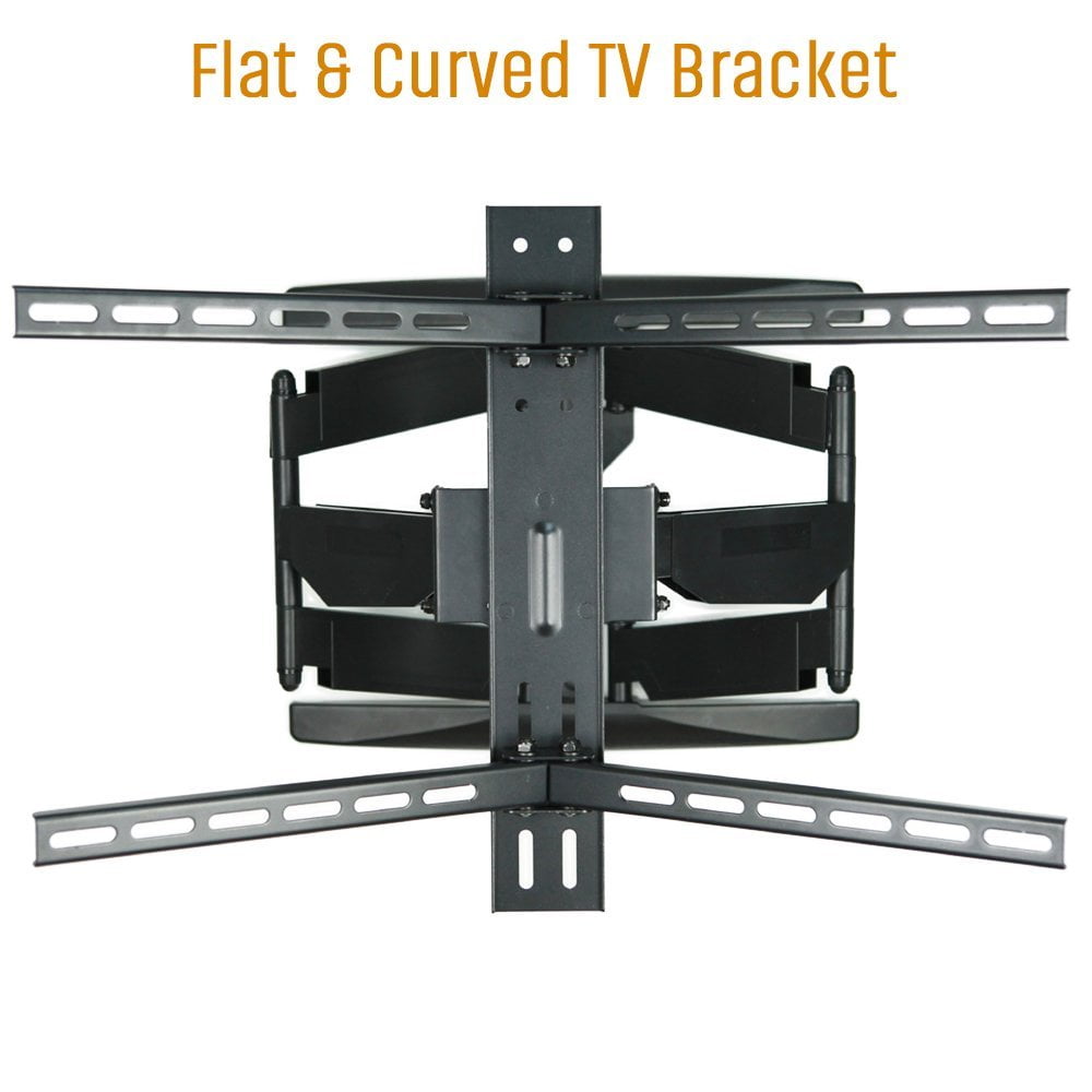 "Koramzi Full Motion TV Wall Mount for Curved & Flat TVs, Fits 32 to 80"", 600X400 VESA, Includes HDMI Cable"