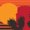DARK BROWN, variant on Instant Message - Desert Sunset Short Sleeve Graphic T-Shirt