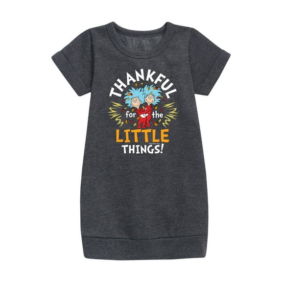 Dr. Seuss - Thanksgiving Is A Family Thing - Toddler And Youth Girls Fleece Dress