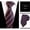 TW03, variant on Men's navy blue striped formal business tie for grooms, suitable for work and interviews, hand-tied style
