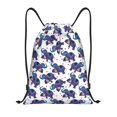 thumbnail image 1 of Xecao Boho elephant Pattern Sports Drawstring Backpack - String Swim Gym Bag with Wet Proof Pocket for Women&Men-Small, 1 of 6