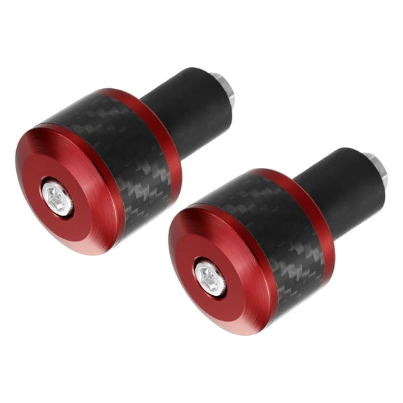 Unique Bargains 2 Pcs Motorcycle Handlebar End Plug Aluminum Alloy 7/8" 22mm Fashionable Red
