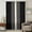 Black, variant on Burnt Orange Beige Striped Sheer Curtains 108" Extra Long, Modern Farmhouse Retro Lines Light Filering Curtains, Privacy Drapes Simi Floor to Veiling Curtain for Living Room Large Window Treatment