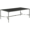 thumbnail image 3 of SAFAVIEH Antwan Solid Classic Coffee Table, Silver/Tempered Glass Top, 3 of 4