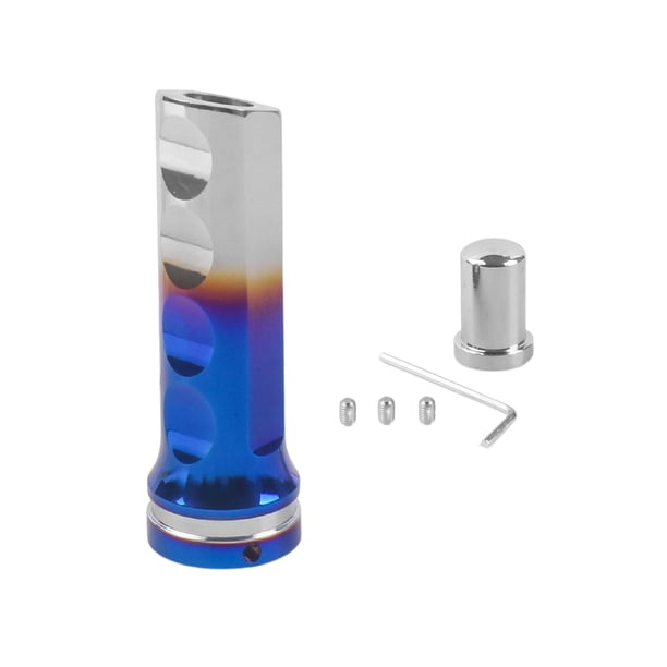 Riwesomey Manija del coche Manguito de freno de mano Aleación de aluminio Antideslizante Cubierta de automóvil Accesorios de decoración interior Automoción decorativa y accesorios Azul Riwesomey VI020719-05B