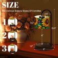 thumbnail image 2 of Candle Warmer Lamp with Timer Dimmer Vibrant Sunflowers Greenery Colorful Artistic Spring Decor Botanical Candle Lamp Warmer for Jar Candle with 4 Bulbs Gifts for Women House Warming Gifts, 2 of 8