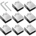 thumbnail image 2 of Pool Glass Fence Reinforcement, Stainless Steel 316 Adjustable Clips with Rubber Gaskets for Balcony Railing, Space Aluminum Alloy (8PCS), 2 of 6