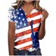 thumbnail image 1 of Camiseta de Manga Corta con Cuello en V, Camiseta Larga de Moda Y Ligera para Mujeres, 1 of 3