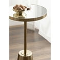 thumbnail image 4 of Kate and Laurel Tira Elegant Round Mirrored Side Table, 14 x 14 x 24, Gold, Modern Glam Circle End Table for Use as Bedroom Nightstand or Living Room Plant Stand Table, 4 of 9