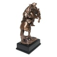 thumbnail image 2 of Ebros Wild West Rodeo Cowboy Training A Rearing Bronco Horse Statue W/ Base, 2 of 7