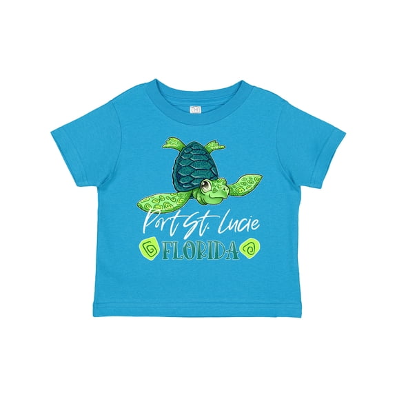 Inktastic Port St. Lucie, Florida Happy Sea Turtle Boys or Girls Toddler T-Shirt