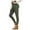 Army Green, variant on Women's Lambswool Lined Leggings – High Waist Winter Yoga Pants, Soft Warm Thermal Fleece-Lined with Tummy Control for Hiking & Workout
