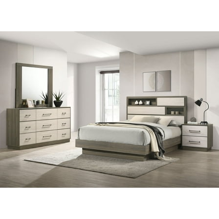 Fenwick 4-piece Queen Bedroom Set Grey Oak