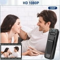 thumbnail image 6 of QHUDLV HD 1080P Audio Video Night Cam WIFI Camcorder Mini Police Body Camera Recor, 6 of 9