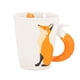 thumbnail image 2 of Taza de café de cerámica pintada y bonita - Taza con asa fina de 14oz para leche, café y té, 2 of 5