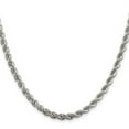 thumbnail image 2 of Primal Silver Sterling Silver 4.3mm Solid Rope Chain, 2 of 4