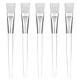 thumbnail image 1 of Facial Mask Brush Makeup Brushes Cosmetic Tools with Clear Plastic Handle, 5 Pack, 1 of 7