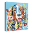 thumbnail image 2 of Creative Products Bright Floral Dog by Lily Barton 20x24 Canvas Wall Art, 2 of 5