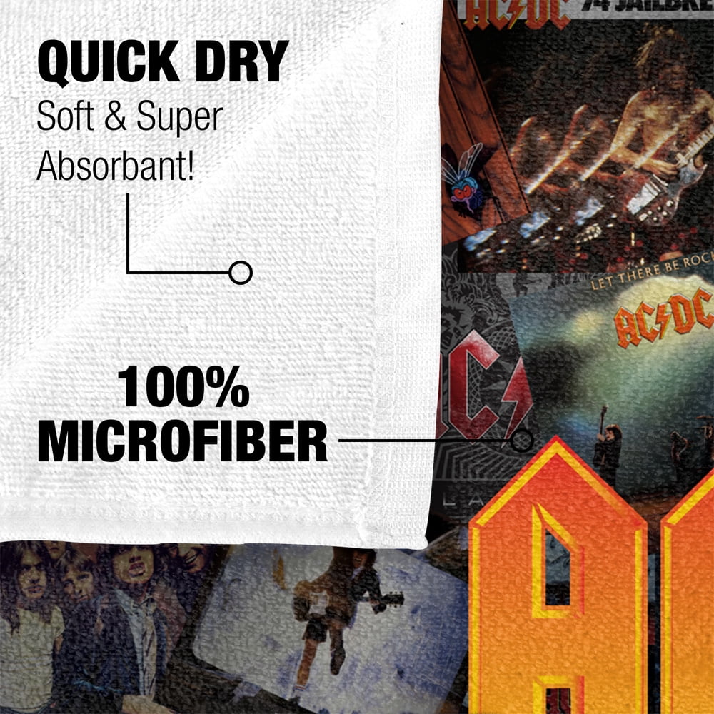 ACDC Albums Officially Licensed Beach Towel 30' X 60'