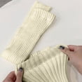 thumbnail image 5 of Outfmvch leg warmers Women's Cable Knitted Boot Socks Extra Long Thigh High Winter Stockings Over Knee Leg Warmers knee high leg warmers Beige A, 5 of 5