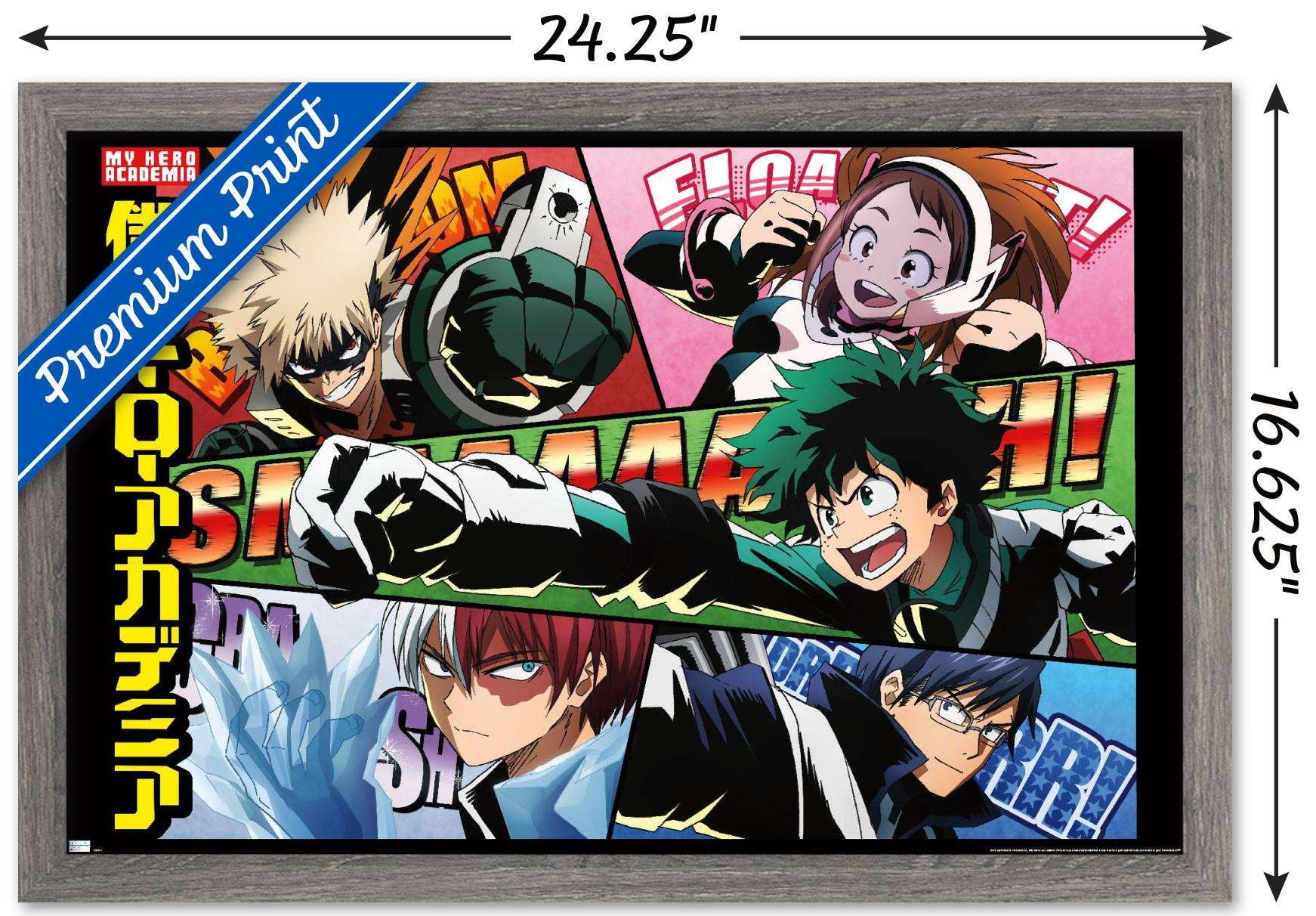 My Hero Academia - Comic Wall Poster, 14.725" x 22.375", Framed