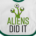thumbnail image 4 of Inktastic Aliens Did It Boys or Girls Baby Bib, 4 of 4