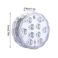 thumbnail image 3 of LED Remote Control Submersible Light, 7 Color Changing Rechargeable, for Pool, Garden, Pond, 3 of 8