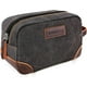 thumbnail image 1 of Neceser de viaje tipo emisario de piel y lona para hombre, color gris, 1 of 6