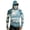 Light Blue, variant on Novelty Palm Tree Print Hooded Fishing Shirts for Men, UPF 50 SPF Sun Protection Quick Dry Compression Hoodies Long Sleeve Tops with Face Mask for Outdoor Workout