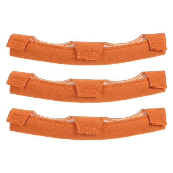 Uxcell Hard Hat Sweatband, (Orange, 3 Pcs), Washable Cotton Hard Hat Liner Reusable Sweat Bands, Suit for - Safety Helmet/Welder Helmet