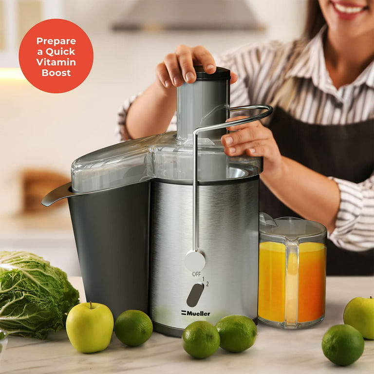 Mueller Juicer Ultra Power, Easy Clean Extractor Press Centrifugal Juicing Machine, Wide Feed Chute for Whole Fruit Vegetable, Anti-drip, Large, Silver - Walmart.com
