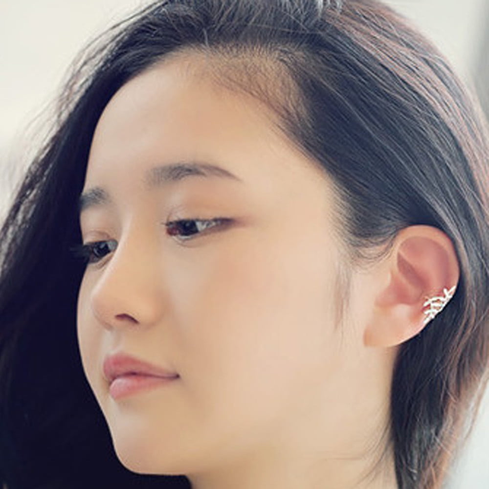 Fashion Leaf Clip Ear Cuff Studs Women's Punk Wrap Cartilage Earrings Jewelry UE 