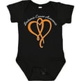 thumbnail image 3 of Inktastic Leukemia Awareness with Orange Ribbon Heart Boys or Girls Baby Bodysuit, 3 of 5