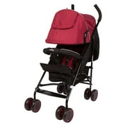Angle View: Evezo Lightweight Adjustable Baby Stroller - Red