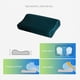 thumbnail image 4 of Funda de almohada de seda satinada | Funda de almohada con cierre de cremallera y protector de cuello | Suave y transpirable para dormir | 50 x 30 cm (19,68 x 11,8 pulgadas) | 1 unidad, 4 of 7