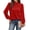 Red, variant on Long Sleeve Shirts for Women Mock Neck Tops Pleated Front Blouses Dressy Casual Fall Clothes