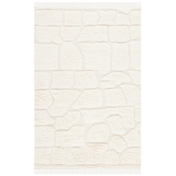 SAFAVIEH Kenya Milan Geometric Area Rug, Ivory, 8' x 10'