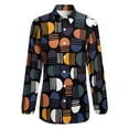 thumbnail image 4 of Color Vintage Geometric Blouse Abstract Art Office Design Blouses Women Fashion Shirt Autumn Long Sleeve Oversized Clothing, 4 of 7