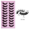 thumbnail image 1 of 10 Pairs False Eyelashes Multilayered Bushy Curling up Lashes for Wedding Stage Makeup, 1 of 4